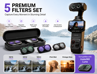 Kit de filtres pour objectif en verre trempé magnétique pour caméra d'action Insta360 Luna ND CPL VND Black Mist Cinebloom