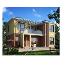 Structure légère en acier maisons modulaires préfabriquées villa de luxe moderne maison prefabriquee villas