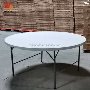 Mesa Plegable Rectangular de Plástico de 8 Pies de Largo para Eventos de Boda, Alquiler de Artículos para Catering y Cenas - Product Image 4