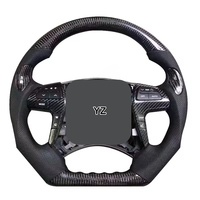 Volant de voiture YZ personnalisé à 4 branches en grain de bois pour Toyota Hilux Revo Fortuner Vigo 2011-2018, volant en fibre de carbone
