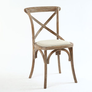 Çin Toon Ksf25003 dayanıklı rahat antika ahşap çapraz koltuk sandalyeler - Product Image 3