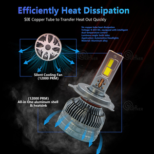 Tăng G115 50000lm 400 Wát 5080csp tự động H7 xe Led Đèn Pha Bóng đèn CANBUS công suất cao LED H11 H1 <span class=keywords><strong>H4</strong></span> Hb3 9005 HB4 9006 9012 LED ánh sáng - Product Image 3