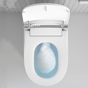 Toilette Intelligente Moderne <span class=keywords><strong>pour</strong></span> Hôtel, Cuvette de <span class=keywords><strong>WC</strong></span> Automatique en Céramique Allongée, Toilette Intelligente à Jet d'Eau - Product Image 5