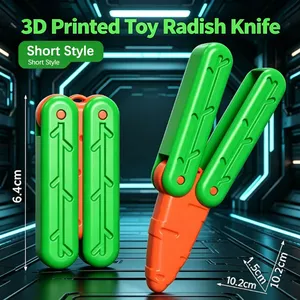Juguete Antiestrés de Látex Impreso en 3D, Cuchillo de Repollo, Estilo Mariposa, Descompresión por Gravedad, Alivio del Estrés, Cuchillo de Zanahoria, Niños, Vietnam - Product Image 3