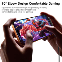 Toocki Multi-Fungsi 2-in-1 USB-C ke Adaptor IP Dengan 90 derajat °   Desain Elbow untuk Permainan yang Nyaman