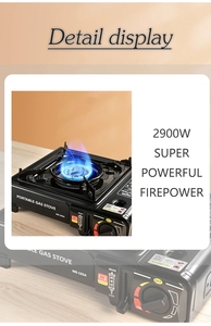 Estufa de <span class=keywords><strong>gas</strong></span> portátil al aire libre Camping Montañismo Vehículo Estufa de <span class=keywords><strong>gas</strong></span> dual Campo profesional Utensilios de cocina de supervivencia - Product Image 5