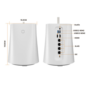 PC Mini 2-Bay NAS N1 AMD R7 5825U N100 4x GbE LAN Network Attached Storage Media <span class=keywords><strong>Server</strong></span> Cloud pribadi Firewall Router lembut - Product Image 1