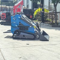Vendita Diretta Fabbrica - Minipala Cingolata Diesel Kubota Euro 5 EPA con Caricatore Frontale, Trinciatrice Forestale, Rasaerba e Sistema Completamente Idraulico da 400 kg