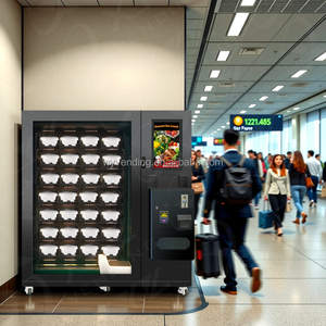 Distributeur automatique de repas chauds XYZ en acier métallique avec écran tactile de 21,5 pouces, axe X-Y, fentes réglables, capacité de 150 à 200 - Product Image 1