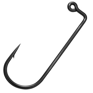 32833 Hameçons à anneau vierges 10 # -7/0 #   Hameçon <span class=keywords><strong>de</strong></span> pêche en acier à haute teneur en carbone nickelé noir, à 90 degrés, barbelé, pour jigging DIY - Product Image 6