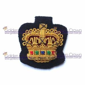 Blazer en fil de couronne brodé à la main badges broderie de lingots - Product Image 1