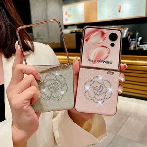 Mode 3D Bling diamant étincelle housse de protection pour Huawei <span class=keywords><strong>P50pocket</strong></span> Pocket2 Honor Magic V Flip coque de téléphone cellulaire - Product Image 3