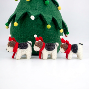 Wholesale Felt <b>Red</b> <b>Scarfed</b> Puppy Ornament Handmade Christmas Hanging Dog Decor Child Pet Lover Gift Set Holiday Supplies - Product Image 5