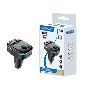 Trasmettitore FM Multifunzione <span class=keywords><strong>BT</strong></span> 5.0 PD 20W, Caricatore USB per Auto Senza Fili, Lettore MP3 <span class=keywords><strong>Bluetooth</strong></span> con Luce Colorata - Product Image 6