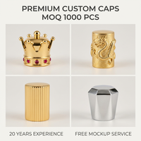 Capsules de parfum OEM/ODM en zamac chromé brillant – Bouteilles liquides inviolables pour les marques modernes d'inspiration technologique