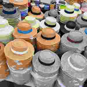 Fashion Elegant Wide Brim Women Unisex Beach <b>Hats</b> Summer Wholesale Flat Top Luxury <b>Straw</b> <b>Hat</b> - Product Image 1