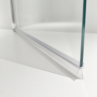 Portes de douche rectangulaires FUSA, porte pivotante en verre, aluminium, verre trempé de 6 mm, structure durable pour salle de bain, hôtel