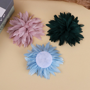 Flores de Chifón Hechas a Mano de 11CM, Accesorios Decorativos de Tela para Ropa y Joyería DIY, Primavera 2025 - Product Image 4