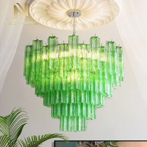 Lámpara Moderna Personalizada, Decoración de Lujo para Sala de Estar, Lámpara Colgante para Escalera, Lámpara Personalizada para Comedor Francés, Araña de Cristal de <span class=keywords><strong>Murano</strong></span> - Product Image 4