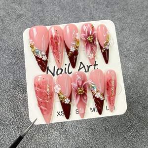 Nouvelle Arrivée Vente en Gros <span class=keywords><strong>Faux</strong></span> <span class=keywords><strong>Ongles</strong></span> Délicats à Coller <span class=keywords><strong>Ongles</strong></span> Français à Presser Magnifiques <span class=keywords><strong>Ongles</strong></span> Artificiels avec <span class=keywords><strong>Colle</strong></span> - Product Image 6