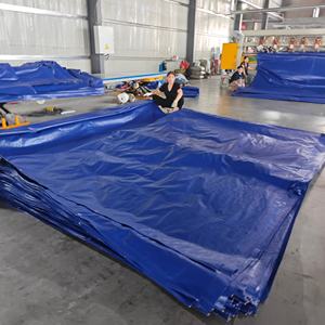 Bâche bleu foncé 180GSM-300GSM, revêtement anti-UV, PE Leno, bâche pour échafaudage - Product Image 2