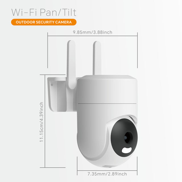 C12-H Smart Wireless AI Camera Humanoid Detection Tracking 1920P Video IP66 355 Pan/90 Tilt ICam365 App Night Vision H.265