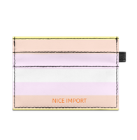 Neutrois Rainbow Super Slim Doppelseitig Bedruckter Kartenhalter Tragbarer Kreditkartenhalter aus PU-Leder für Männer und Frauen