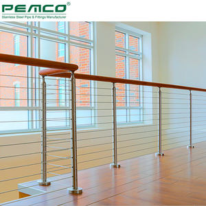 Rampe de <span class=keywords><strong>terrasse</strong></span> verticale en câble métallique pour extérieur, <span class=keywords><strong>balustrade</strong></span> en acier inoxydable - Product Image 3