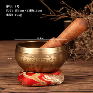 Venta al por mayor Nepal hecho a mano Buda cuenco para cantar Yoga meditación tibetano cuenco para cantar - Product Image 3