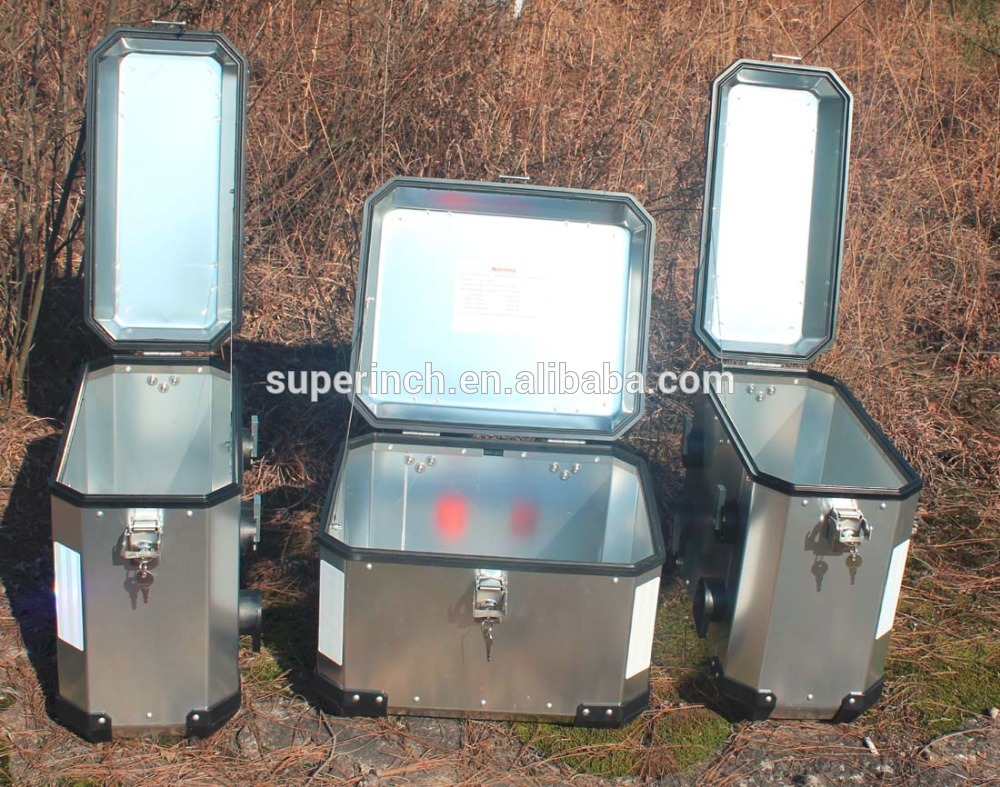 Высококачественная алюминиевая универсальная боковая коробка для мотоцикла и задняя коробка для еды