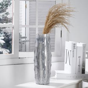 EAGLEGIFTS <span class=keywords><strong>Vase</strong></span> long en terre cuite en marbre Jarrones Decoracion Grandes Home Decoration <span class=keywords><strong>Grand</strong></span> <span class=keywords><strong>Vase</strong></span> à fleurs pour le salon - Product Image 1