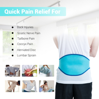 Gel pour le soulagement des douleurs du dos, poches de glace chaude ou froide, pour les blessures du dos Effet de soulagement pour les lombaires du bas, le nerf sciatique, le Coccyx et la douleur de la colonne vertébrale
