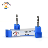 Forets de précision Warrior's Bit en carbure pour machine CNC, mini-forets à 2 cannelures, ensemble ODM/OEM pour perçage de circuits imprimés