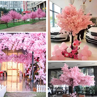 Kustom desain buatan tangan DIY palsu bunga Sakura buatan bunga Sakura pohon bunga untuk dekorasi pernikahan