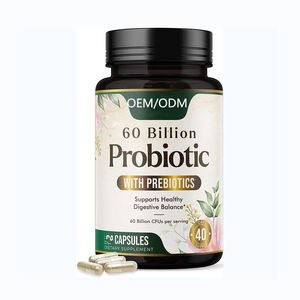 OEM Digestive and <b>Metabolic</b> Support 60 Billion Probiotic with Prebiotics Capsules 60 Count Vegan Digestive Dietary Supplement - Product Image 1