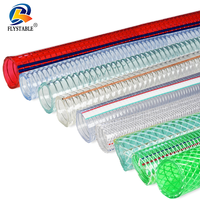 Tuyau flexible en PVC avec armature en fil d'acier, diamètre personnalisé, durable, multi-usages, pour pompe à eau industrielle, fourni directement par le fabricant