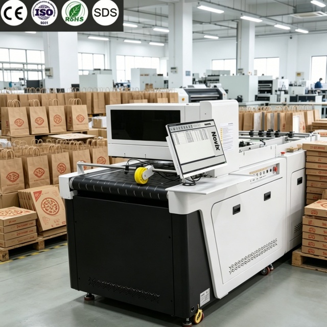 Novix Automatic New High Speed Single Pass Digital Inkjet Printer Multifunctional for Paper Bag & Box Printing