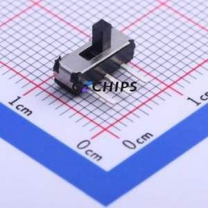 K3-1260D-K1 Slide Switch Through hole Component (THT) Switch Single Pole Double Throw Rectangle Pin Header PC Pin 9mm - Product Image 1