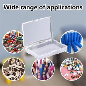 Transparent PP Injection Molded Rectangle Clothing <b>Storage</b> Case <b>Photo</b> Keeper Multifunctional Stackable - Product Image 6