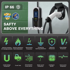 Ultra gbt xách tay EV sạc 7kW Single phase AC Xe Điện Sạc Hộp ứng dụng điều khiển từ xa 6-32a hiện tại có thể điều chỉnh - Product Image 3