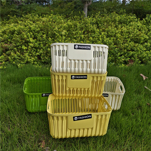 Cestas de Almacenamiento de Plástico Rectangulares con Asas 26x19x13cm para Organización de Escritorio de Oficina - Product Image 4