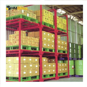 सबसे ज्यादा बिकने वाला वाणिज्यिक गोदाम स्टैकयोग्य पोर्टेबल डेमाउन्टेबल पाउडर कोटिंग स्टील पाइप नेस्टेनर रैक - Product Image 5