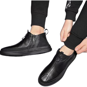 Gentleman's Genuine Leather Plain Toe Oxfords Dress Formal Business Shoes Office Footwear Menshoes Men Office Shoes - Product Image 4