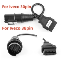 Linkyou Heavy Duty 12V/24V Diagnose verlängerung stecker OBD2-Anschlusskabel für LKW 30-poliger 38-poliger 30-cm-Kupferleiter