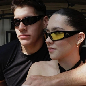 2024 nuova piccola montatura unica Moon Design y2k occhiali da <span class=keywords><strong>sole</strong></span> donna uomo sport alla moda equitazione occhiali da <span class=keywords><strong>sole</strong></span> occhiali Punk Moon Eyewear UV400 - Product Image 4