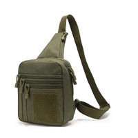 Sac bandoulière tactique d'extérieur AYPPRO pour homme, sac de poitrine EDC à dissimulation avec système MOLLE modulaire