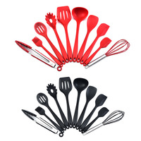 Ensemble d'ustensiles de cuisine traditionnels en silicone, 10 pièces, sans BPA, résistants à la chaleur, spatules et louches de cuisson, design luxueux et sûr