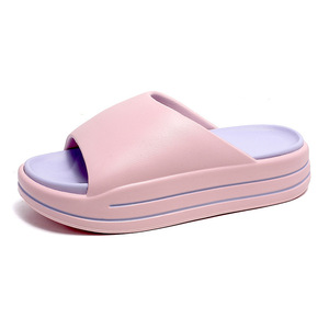 Guru Women's Platform Slippers EVA Fish Mouth Summer Outdoor <b>Beach</b> <b>Shoes</b> Non Slip Height Increasing Cross Border Sandals - Product Image 5