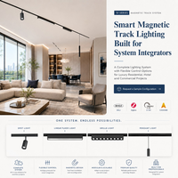 Système d'éclairage sur rail magnétique HomeKit DALI 24V ultra-plat, lumière sur rail à blanc réglable et adaptable, CRI95, sans scintillement, pour projets hôteliers