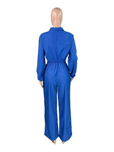 Nieuwe Kleurblok Dames Set 2-delig Lange Mouwen Ritsjas Top en Broek Herfst Actieve Sportieve Trainingspak Tweedelige Outfits - Product Image 3